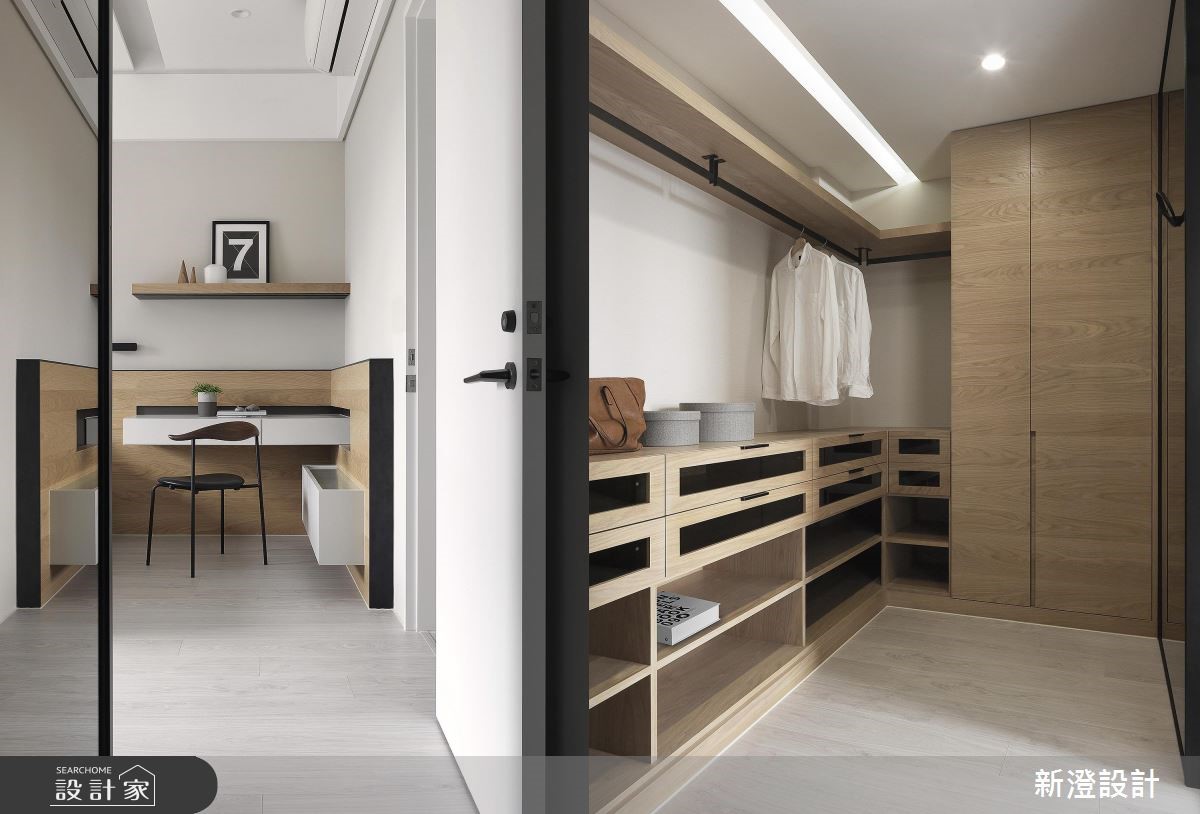 視野、採光、通風均良好的60坪居宅，設計師採以內斂色